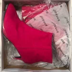 Hot pink booties!